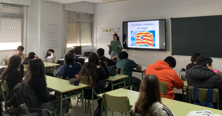 Charla sobre los símbolos de Aragón en 2º de la ESO